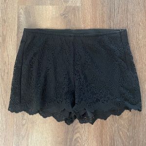 Zara Black Lace Shorts